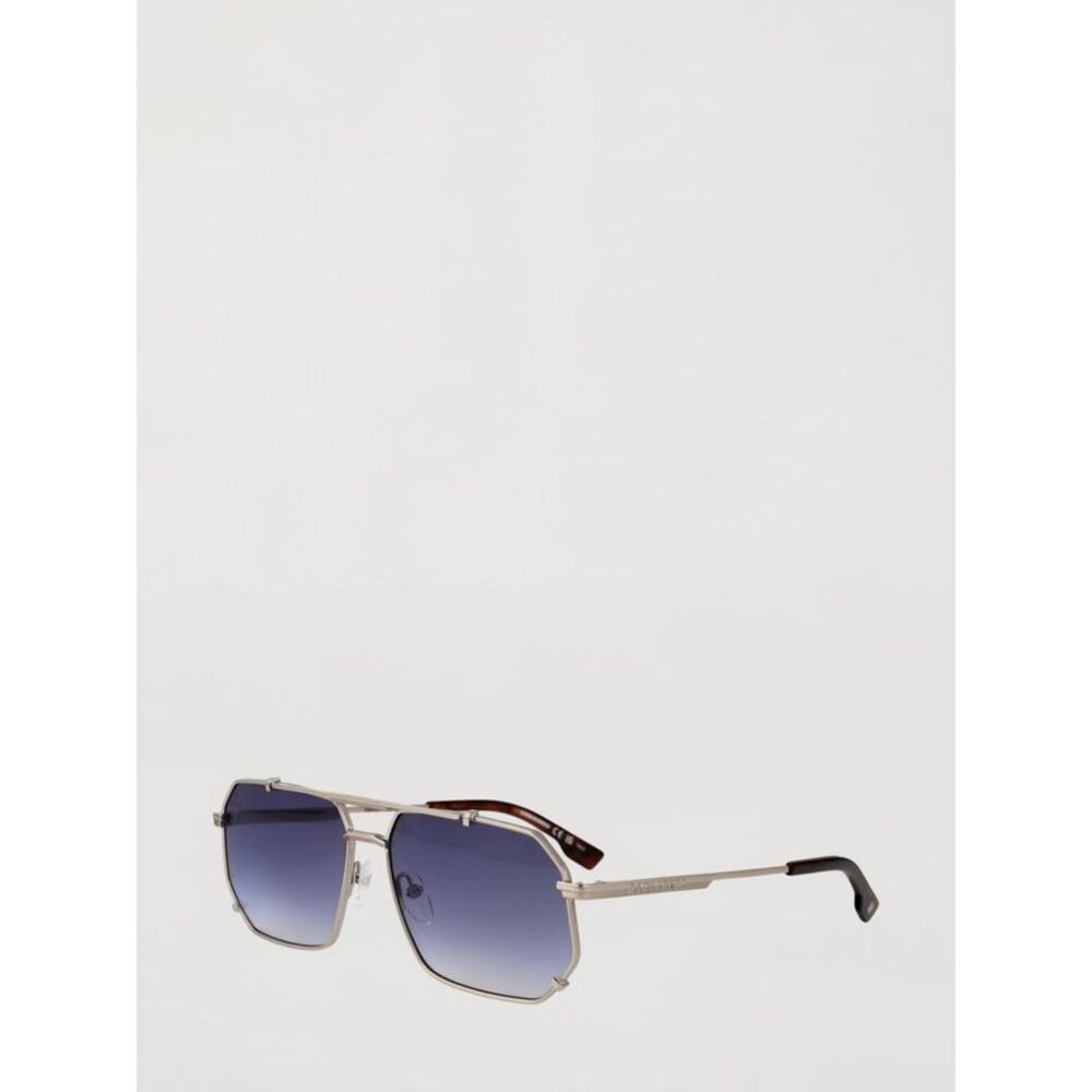 Grey Metal Aviator Sunglasses Dsquared2 With Double Bridge And Gradient Lenses
